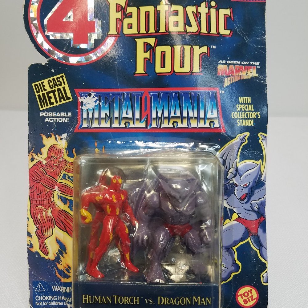 Toy Biz  Metal Mania Die Cast Metal Fantastic Four